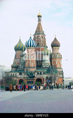Russia. Mosca. Cattedrale di San Basilio nella Piazza Rossa. Foto Stock