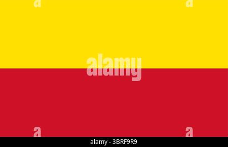 Bandiera del Liechtenstein (1719-1852) – storico striscione rosso del principato, prima bandiera nazionale dell'epoca del Sacro Romano Impero, illustrazione vettoriale Illustrazione Vettoriale