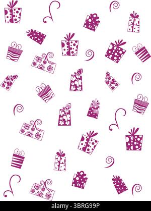 grazioso set di vettori di pattern Illustrazione Vettoriale