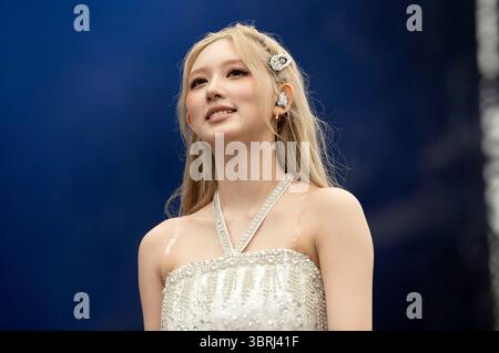 Live beim Lollapalooza Berlin 2025 presentato da Telekom im Olympiapark und Olympiastadion. Berlino, 12.07.2025 Foto Stock