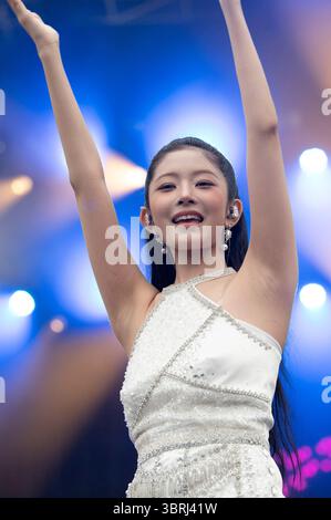 Live beim Lollapalooza Berlin 2025 presentato da Telekom im Olympiapark und Olympiastadion. Berlino, 12.07.2025 Foto Stock