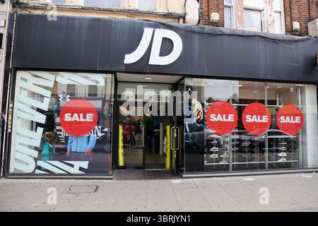 Londra, Regno Unito. 13 luglio 2025. Vista esterna del JD Store. (Credit Image: © Dinendra Haria/SOPA Images via ZUMA Press Wire) SOLO PER USO EDITORIALE! Non per USO commerciale! Foto Stock