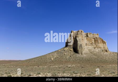 La Valle dei Monti a forma di castello di Airakty, Mangystau Foto Stock