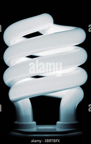 Lampadina fluorescente compatta, primo piano Foto Stock