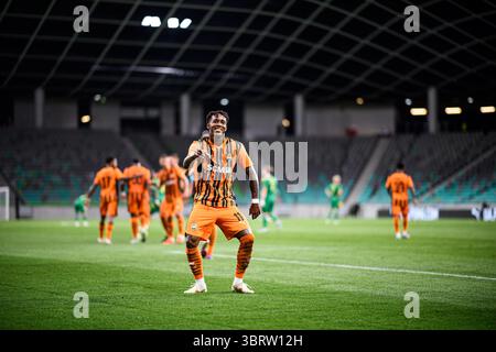 LUBIANA, SLOVENIA - 10 LUGLIO 2025: Kevin - la partita UEFA Europa League FC Shakhtar Donetsk contro Ilves allo Stadion Stozice. Foto Stock