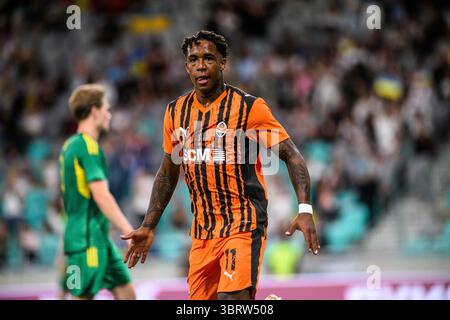 LUBIANA, SLOVENIA - 10 LUGLIO 2025: Kevin - la partita UEFA Europa League FC Shakhtar Donetsk contro Ilves allo Stadion Stozice. Foto Stock