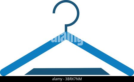 Icona appendiabiti, appendiabiti il tocco perfetto per il lusso, illustrazione vettoriale Illustrazione Vettoriale