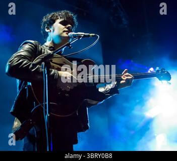 27 maggio 2018 - San Antonio, Texas, Stati Uniti - Black Rebel Motorcycle Club che si esibisce all'AT&T Center di San Antonio, Texas. (Immagine di credito: © Ralph Arvesen tramite ZUMA Press) Foto Stock