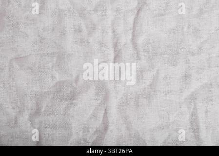 Grana di garza bianca spiegazzata Foto Stock