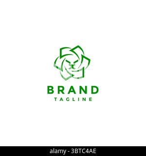 Design con logo Roll in Money Lions. Money Rolls around Lions Face Logo Design. Illustrazione Vettoriale