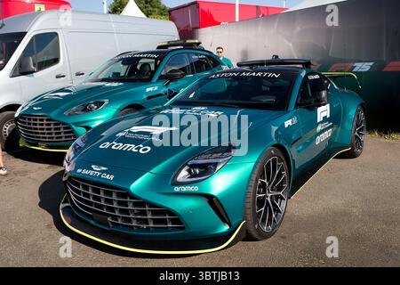 Aston Martin Vantage F1 Safety Car al Festival of Speed di Goodwood House 11 luglio 2025 ©2025 copyright Michael Cole Foto Stock