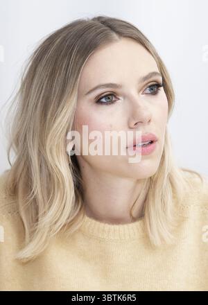 25 ottobre 2019, Hollywood, California, USA: Scarlett Johansson promuove il film "Marriage Story" a Hollywood. (Immagine di credito: © Armando Gallo/ZUMA Studio) Foto Stock