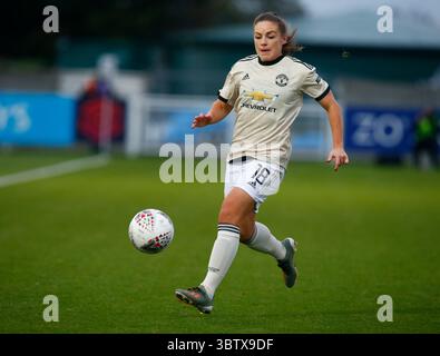 DAGENHAM, INGHILTERRA - 1 DICEMBRE: Jane Ross del Manchester United Women in azione. Durante la partita di Barclays Women's Super League tra West Ham United Women e Manchester United al Rush Green Stadium il 1 dicembre 2019 a Dagenham, Inghilterra. (Foto di AFS/Espa-Images)(immagine di credito: &Copy; ESPA Photo Agency/CSM via ZUMA Wire) Foto Stock