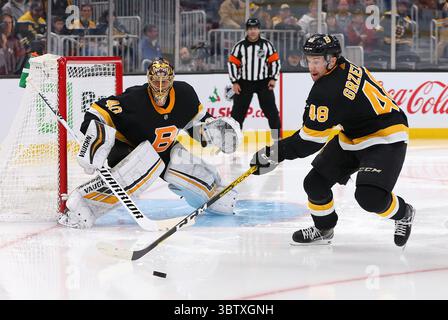 1° dicembre 2019; Boston, Massachusetts, Stati Uniti; il difensore dei Boston Bruins Matt Grzelcyk (48) in azione durante la partita di hockey NHL tra Montreal Canadiens e Boston Bruins al TD Garden. Anthony Nesmith/CSM(immagine di credito: &Copy; Anthony Nesmith/CSM tramite cavo ZUMA) Foto Stock
