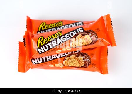Reese's Nutrageous Chocolate Bar – Galles, Regno Unito – 26 giugno 2025 Foto Stock