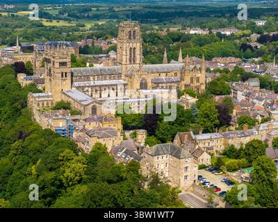 Cattedrale di Durham, patrimonio dell'umanità dell'UNESCO, Inghilterra nordoccidentale Foto Stock