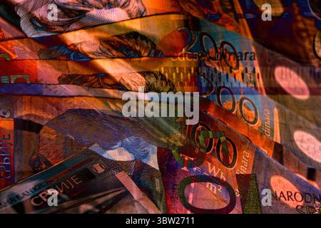 Finanziario : mosaico balcanico Foto Stock