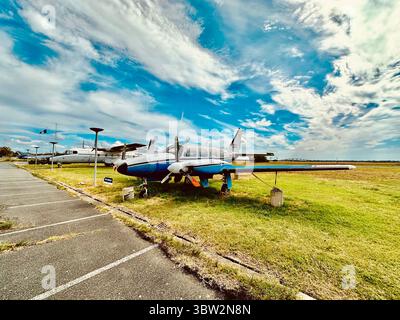 Piper Navajo, Musée de l’Aéronautique Navale de Rochefort, Francia Foto Stock