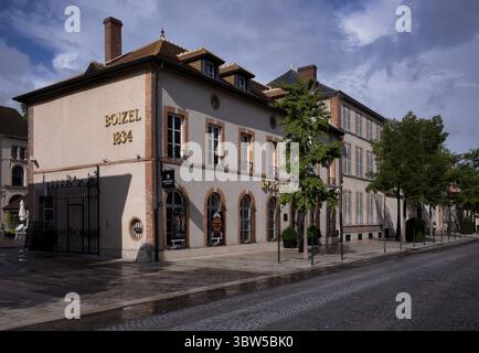 Sede centrale, sede centrale, Atelier 1834 Champagne Boizel, Logo, Avenue de Champagne, Epernay, Marne, Francia Foto Stock