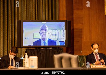 10 novembre 2020, Washington, Distretto di Columbia, Stati Uniti: L'ex vice direttore dell'FBI Andrew McCabe appare a distanza durante l'audizione Crossfire Hurricane a Capitol Hill a Washington, DC martedì 10 novembre 2020 (immagine di credito: © Jason Andrew - Pool via CNP/CNP via ZUMA Wire) Foto Stock