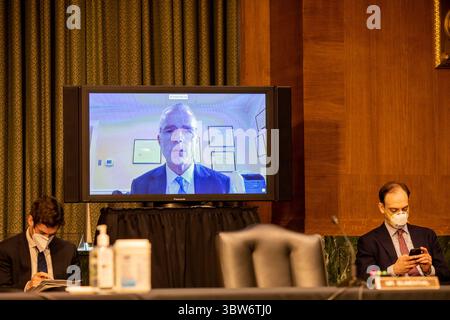 10 novembre 2020, Washington, Distretto di Columbia, Stati Uniti: L'ex vice direttore dell'FBI Andrew McCabe appare a distanza durante l'audizione Crossfire Hurricane a Capitol Hill a Washington, DC martedì 10 novembre 2020 (immagine di credito: © Jason Andrew - Pool via CNP/CNP via ZUMA Wire) Foto Stock