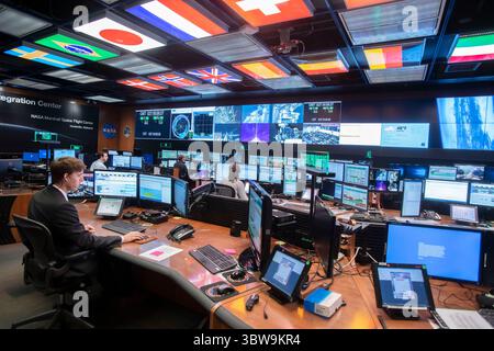 16 novembre 2020 - Cape Canaveral, Florida, Stati Uniti - Payload Operations Integration Center (POIC) dopo l'installazione di nuovi monitor a parete. (Immagine di credito: © NASA/ZUMA Wire/ZUMAPRESS.com) Foto Stock