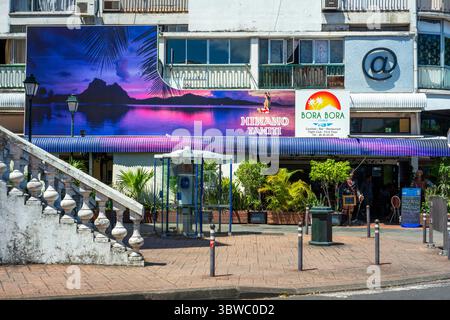 18 marzo 2015, Polinesia francese: Panoramica del centro di Papeete. Tahiti, Polinesia francese, porto di Papeete, Tahiti Nui, Isole della società, Polinesia francese, Sud Pacifico (immagine di credito: © Sergi Reboredo/ZUMA Wire) Foto Stock