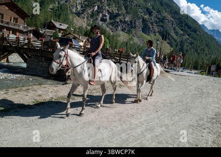 23 agosto 2020, Italia: Italia durante la pandemia di Covid19, Cogne (immagine di credito: © Ania FreindorfZUMA Wire) Foto Stock