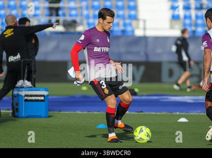 12 dicembre 2020, Leganes, MADRID, SPAGNA: Brian Olivan dell'RCD Mallorca durante la partita di calcio della Liga giocata tra CD Leganes e RCD Mallorca allo stadio Butarque il 12 dicembre 2020 a Leganes, Madrid, Spagna. (Immagine di credito: © Irina R. Hipolito/AFP7 via cavo ZUMA) Foto Stock
