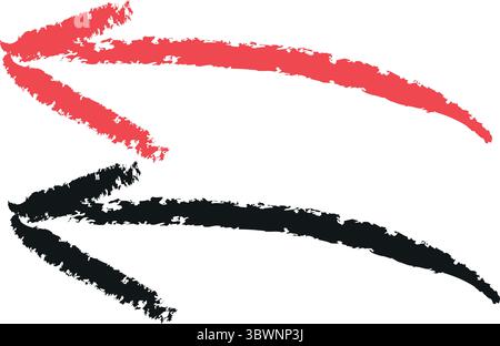 Frecce dinamiche: Comunicazione visiva per direzione, cambiamento e concetti innovativi Illustrazione Vettoriale