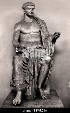 L'imperatore romano Tiberio Augusto nato Tiberio Claudio Nerone 42 BC - 16 D.C. Roma Italia Italiano Foto Stock
