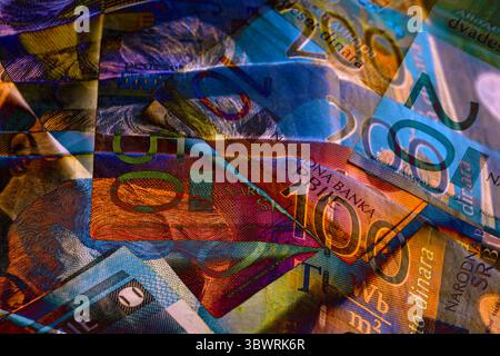 Finanziario : mosaico balcanico Foto Stock