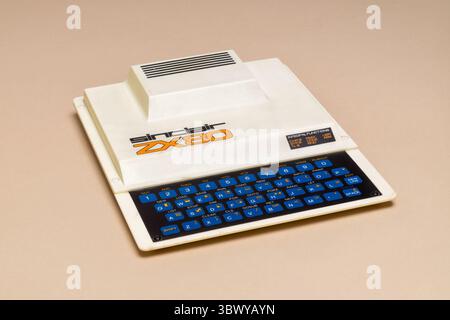 Pavia; Lombardy; Italy - December 8; 2024: Sinclair ZX80 from 1980 (presented in 1979) at Ctrl+Alt Museum. It was sold in assembled version or with a Foto Stock