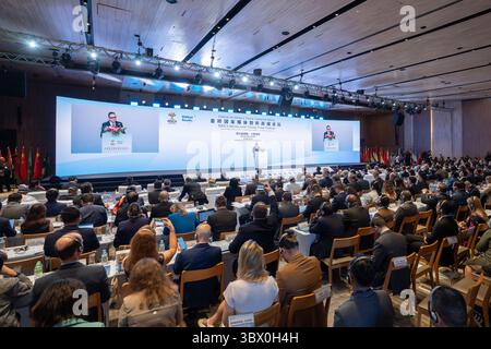 (250716) -- RIO DE JANEIRO, 16 luglio 2025 (Xinhua) -- il BRICS Media and Think Tank Forum si terrà a Rio de Janeiro, Brasile, 16 luglio 2025. (Xinhua/Wang Tiancong) Foto Stock