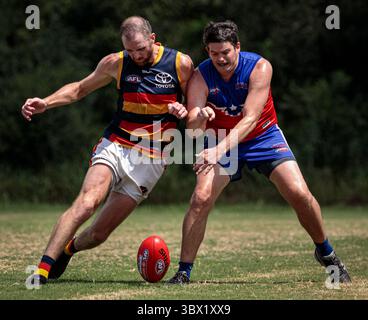 31 luglio 2021, Austin, Texas, Stati Uniti: Partita della United States Australian Football League tra gli Austin Crows e gli Houston Lonestars all'Onion Creek Soccer Complex di Austin, Texas. (Immagine di credito: © Ralph Arvesen/ZUMA Press) Foto Stock