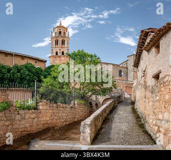 Chiesa Collegiata dell'assunzione di Santa Maria del campo. Burgos, Spagna. Foto Stock