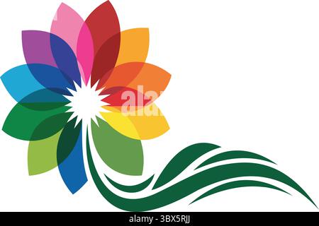 "Illustrazione dei fiori vibranti" Illustrazione Vettoriale