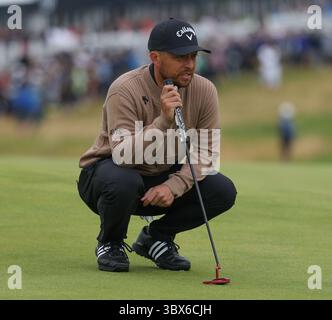 Xander Schauffele al primo round del 153° Open Golf Championship al Royal Portrush Desmond Loughery pacemaker press Credit: MB Media Solutions/Alamy Live News Foto Stock