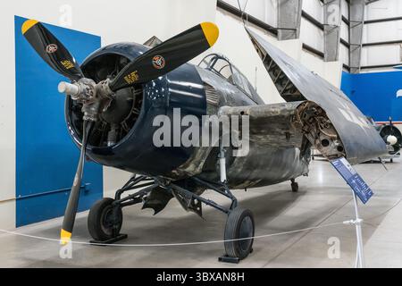 21 gennaio 2020, Tucson, Arizona, Stati Uniti: L'FM-2 è la versione General Motors del Vought F4F Wildcat, un aereo da caccia della US Navy WW II. Pima Air & Space Museum, Tucson, Arizona. (Immagine di credito: © Jon G. Fuller/VW Pics via ZUMA Press Wire) Foto Stock