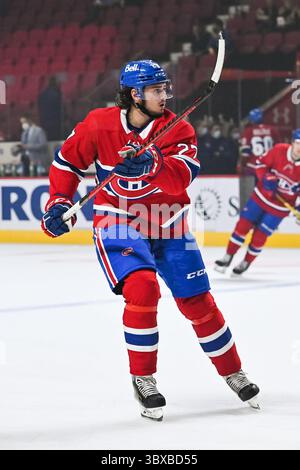 6 ottobre 2021: Guardate il difensore dei Montreal Canadiens Alexander Romanov (27) durante la partita Ottawa Senators contro i Montreal Canadiens al Bell Centre di Montreal, Quebec. David Kirouac/CSM(immagine di credito: &Copy; David Kirouac/CSM tramite cavo ZUMA) Foto Stock