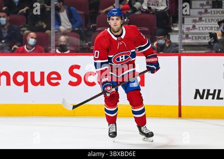 6 ottobre 2021: Guardate il difensore dei Montreal Canadiens Chris Wideman (20) durante la partita Ottawa Senators contro i Montreal Canadiens al Bell Centre di Montreal, Quebec. David Kirouac/CSM(immagine di credito: &Copy; David Kirouac/CSM tramite cavo ZUMA) Foto Stock