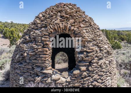 14 maggio 2021, Utah, Stati Uniti: I Frisco Charcoal Kilns furono costruiti tra il 1877 e il 1880 per produrre carbone per la fusione di minerali d'argento. (Immagine di credito: © Jon G. Fuller/VW Pics via ZUMA Press Wire) Foto Stock