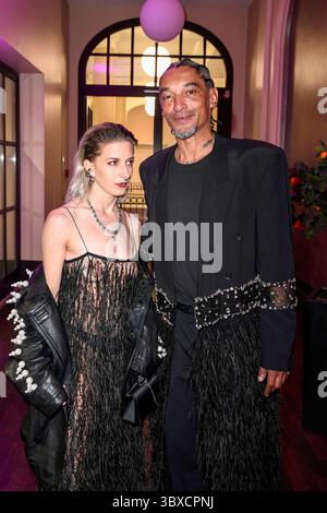 abb Karin Brettmeister und Daniel Klare zu Gast bei der Premiere des Kino Film Peemoellers Heimat Talk im Humboldt Carre AM 17.Juli 2025 a Berlino Germania *** abb Karin Brettmeister e Daniel Klare come ospiti alla prima del film Peemoellers Heimat Talk a Humboldt Carre il 17 luglio 2025 a Berlino Berlino Germania Foto Stock