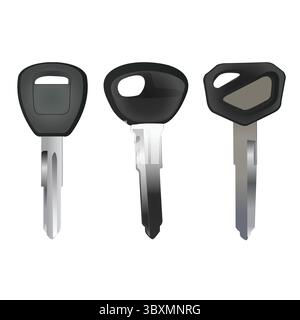 Set di illustrazioni chiave su sfondo bianco Vol 01 Illustrazione Vettoriale
