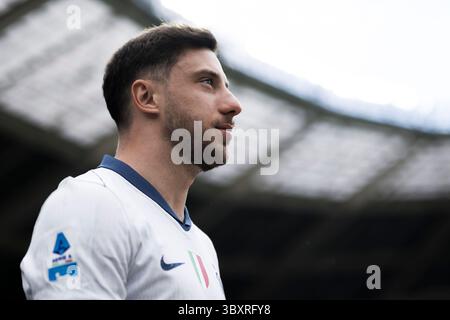 Carlos Augusto del FC Internazionale guarda prima della partita di serie A tra Torino FC e FC Internazionale. Foto Stock