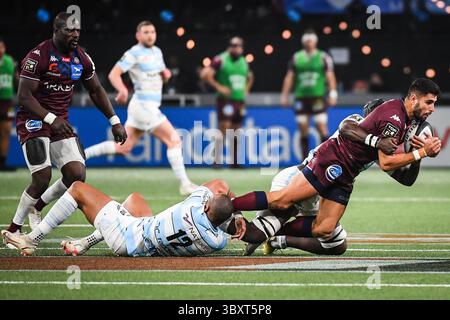 28 novembre 2021, Nanterre, Francia, Francia: Romain BUROS di Bordeaux durante la TOP 14 match tra Racing 92 e Union Bordeaux Begles (UBB) alla Paris la Defense Arena il 28 novembre 2021 a Nanterre vicino Parigi. (Immagine di credito: © Matthieu Mirville/ZUMA Press Wire) Foto Stock