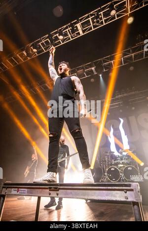 5 dicembre 2021, Houston, Missouri, USA: L'artista candidato ai Grammy August Burns Red si è esibito a un pubblico esaurito alla House of Blues di Houston, Texas, il 5 dicembre 2021 (12/05/21). Foto di MICHAEL FELKER. (Immagine di credito: © Michael Mullenix/ZUMA Press Wire) Foto Stock
