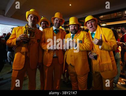 I tifosi dell'Australia prima della partita del Qatar Airways Lions Tour al Suncorp Stadium di Brisbane, Australia. Data foto: Sabato 19 luglio 2025. Foto Stock