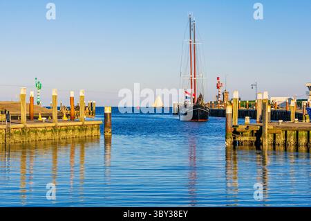 Impressioni del villaggio di Oudeschild a Texel, Paesi Bassi Foto Stock