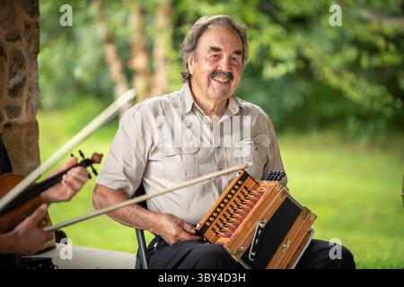 9 settembre 2021, Church Creek, Maryland, USA: Marc Savoy sorride tra le canzoni (immagine di credito: © Edwin Remsberg/VW Pics via ZUMA Press Wire) Foto Stock
